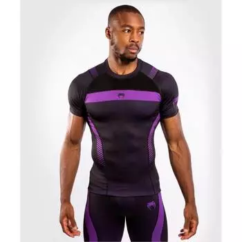 Рашгард Venum No Gi 3.0 S/S Black/Purple Venum