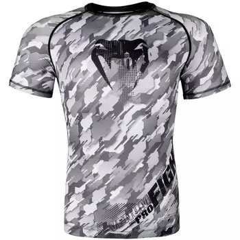 Рашгард Venum Tecmo S/S -Black/Grey Venum
