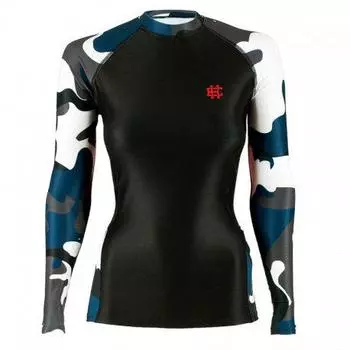 Рашгард workout blue, дл/р, женский Extreme Hobby