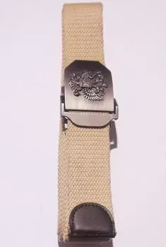 Ремень герб РФ песочный