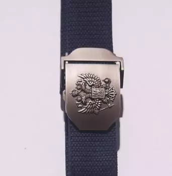 Ремень герб РФ синий