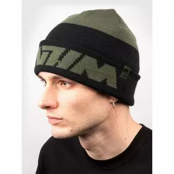 Шапка бини Connect Чёрный/Хаки