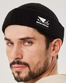 Шапка докер черный/белый