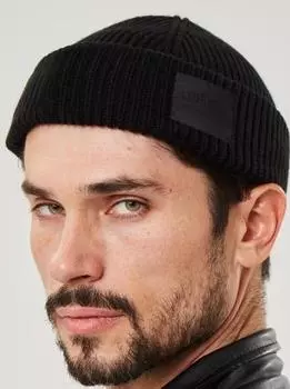 Шапка докер черный/черный