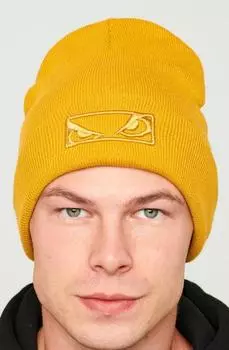 Шапка Logo 3D горчичный