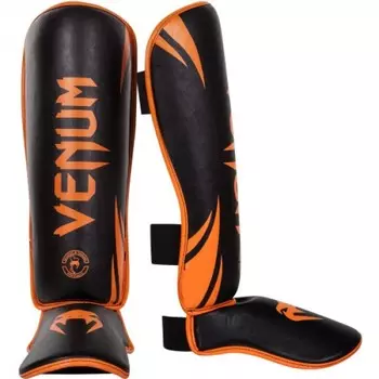 Щитки Venum Challenger - Neo Orange/Black Venum