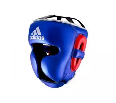 Шлем боксерский AdiStar Pro Metallic Headgear сине-красно-серебристый Adidas