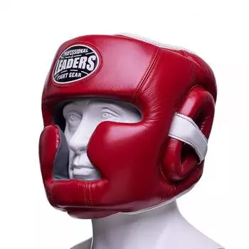 Шлем боксерский LEADERS LS FULL FACE RD/WH
