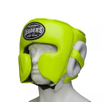 Шлем боксерский LEADERS MEX FANCY GN/WH