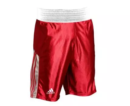 Шорты боксерские Amateur Boxing Shorts красные, красные Adidas