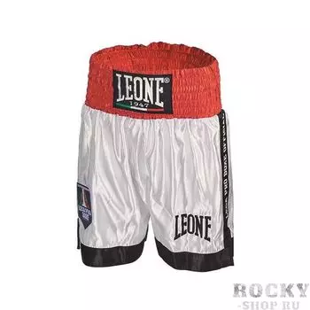 Шорты боксёрские Leone 1947 CONTENDER AB735 белые Leone