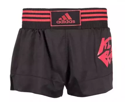 Шорты для кикбоксинга Kick Boxing Short Micro Diamond черно-красные Adidas