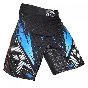 Шорты ММА Contract Killer Stained S2 Shorts - Black/Blue Contract Killer