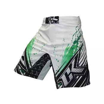 Шорты ММА Contract Killer Stained S2 Shorts - White/Green Contract Killer