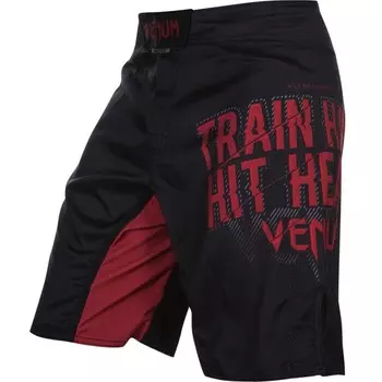 Шорты ММА Venum Train Hard Hit Heavy Black Venum