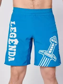 Шорты спортивные тренировочные Меч синий