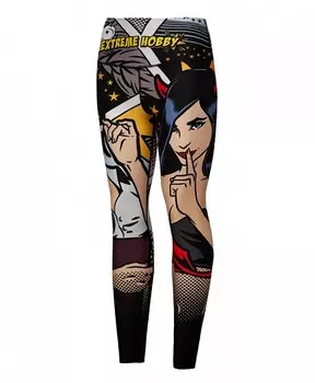 Штаны компрессионные comics pink, женские