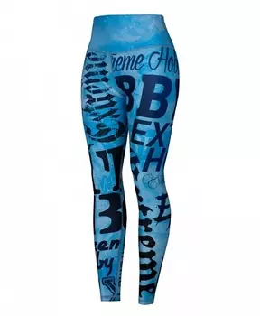 Штаны компрессионные letters blue, женские Extreme Hobby