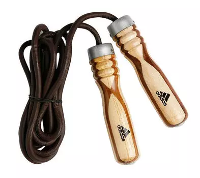 Скакалка Wood Jump Rope Pro Leather Adidas