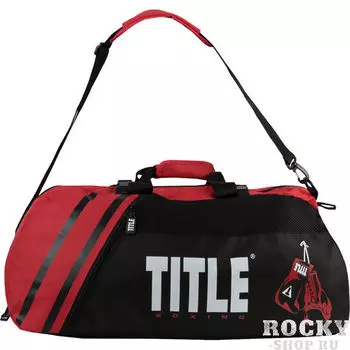 Спортивная сумка-рюкзак TITLE World Champion 2.0 Black/Red TITLE