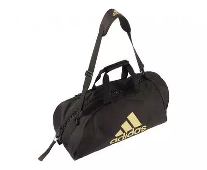 Сумка-рюкзак Training 2 in 1 Bag Combat Sport S черно-золотая Adidas