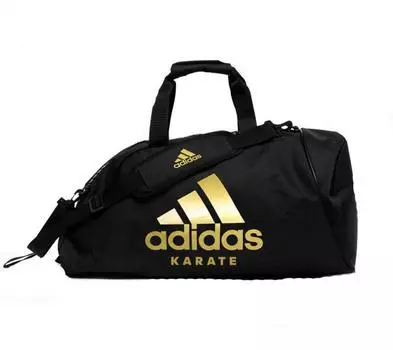Сумка-рюкзак Training 2 in 1 Bag Karate S черно-золотая Adidas