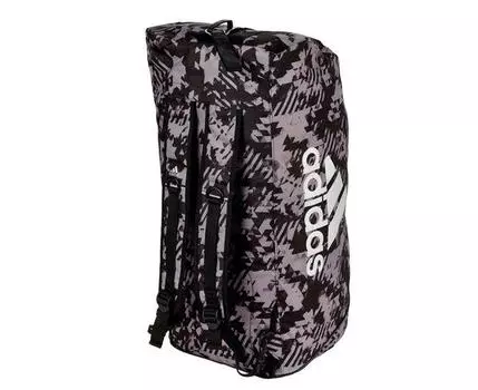 Сумка-рюкзак Training 2 in 1 Camo Bag Combat Sport M черно-камуфляжная Adidas