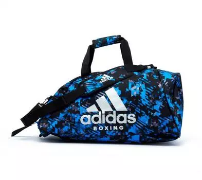 Сумка-рюкзак Training 2 in 1 Camo Bag Boxing L сине-камуфляжная Adidas