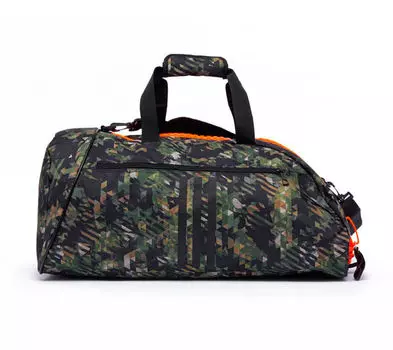 Сумка спортивная Combat Camo Bag Boxing M камуфляжно-оранжевая Adidas