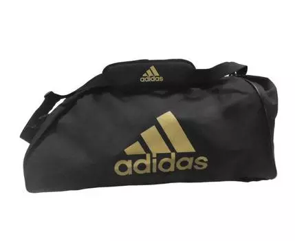 Сумка спортивная Sports Bag Shoulder Strap Combat M черно-золотая Adidas