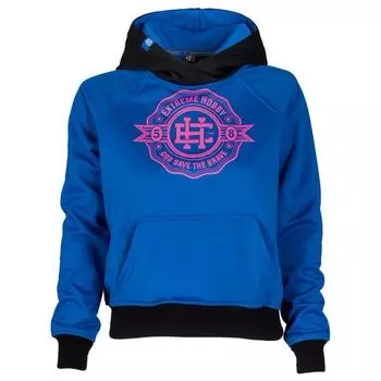 Толстовка с капюшоном женская blazon stone girl (серый), синий Extreme Hobby