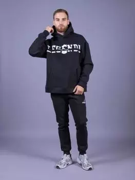 Толстовка утепленная Для Сильных Духом Черная