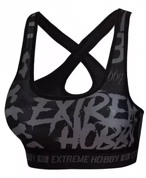 Топ letters black, женский