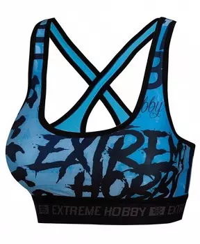 Топ letters blue, женский Extreme Hobby