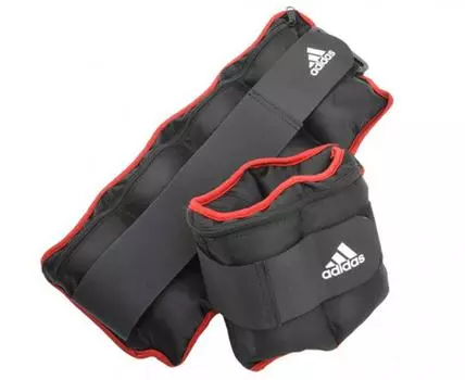 Утяжелители регулируемые от 0.25 до 1.0 кг Adjustable Ankle/Wrist Weights черно-красные