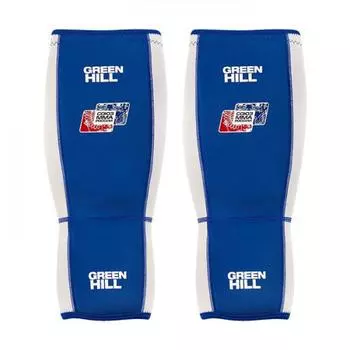 Защита голень-стопа GreenHill СОЮЗ ММА РОССИИ синяя