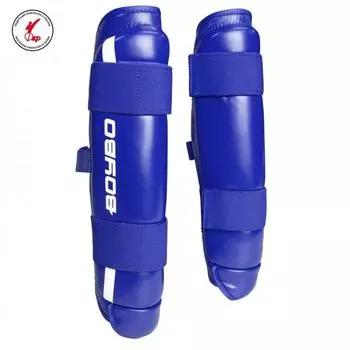 Защита голени BoyBo KNOCK OUT, одобрена Федерацией кикбоксинга России, синяя