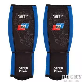 Защита голени , одобренная Союзом ММА России, синяя