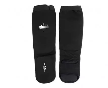 Защита голени и стопы Clinch Shin Instep Protector черная Clinch Gear