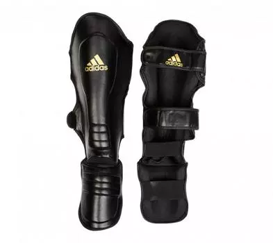 Защита голени и стопы Super Pro Shin Instep черно-золотая