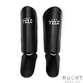 Защита голени Velo Thai Style Leather Black Velo
