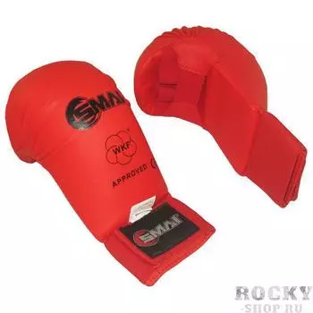 Защита кисти (накладки) для каратэ WKF SMAI, красные SMAI