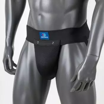 Защита паха с пластиковой чашей ADDVANCE Black