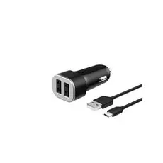 Автомобильное ЗУ Deppa Smart 2хUSB, 2.4A, microUSB
