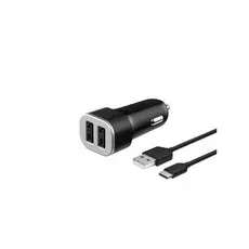 Автомобильное ЗУ Deppa Smart 2хUSB, 2.4A, USB Type-C