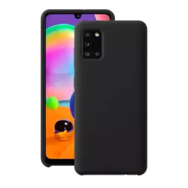 Чехол Deppa Liquid Silicone Case для Galaxy A31, чёрный