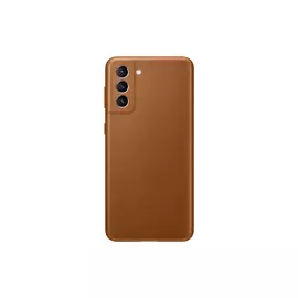Чехол Samsung Leather Cover S21+, коричневый