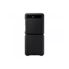 Чехол Samsung Leather Cover Z Flip, чёрный