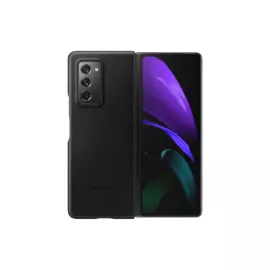 Чехол Samsung Leather Cover Z Fold 2, чёрный