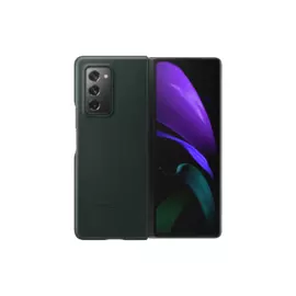 Чехол Samsung Leather Cover Z Fold 2, зелёный